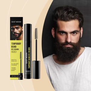 EAST MOON TEMPORARY BEARD DYE FOR MEN 12ml - Thuốc nhuộm râu tạm thời cho nam lên màu đen tự nhiên lâu trôi che phủ tóc bạc hiệu quả giúp râu dày và đều màu hơn công thức dịu nhẹ không gây kích ứng da phù hợp với mọi loại da kể cả vùng da nhạy cảm s