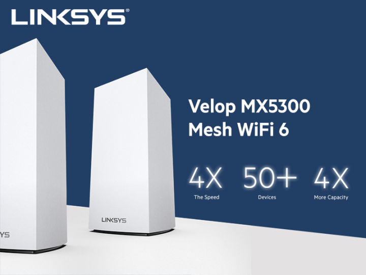 Amazon.co.jp: Linksys(リンクシス)MX5300 WiFi 6メッシュ