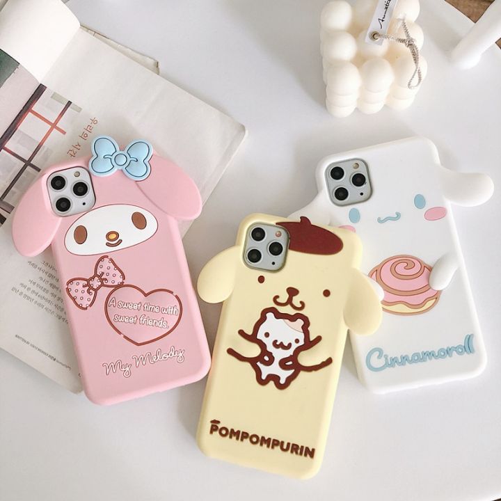 PRETTY Kawaii My Melody Cinnamoroll Phone Case For iPhone 11 12