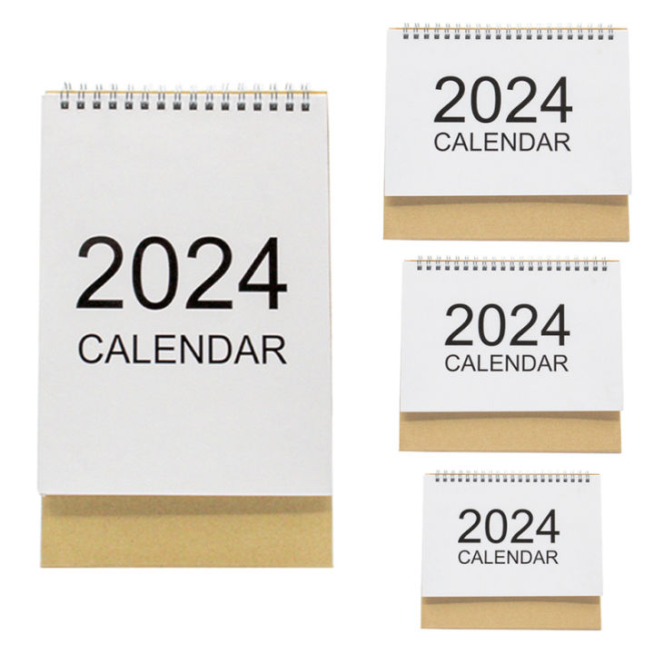 Dragonpad Desk Calendar 2024 Standing Flip Calendar Thick Paper Year