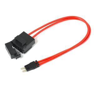 💞【Special price】💖Muya 32V 25A 16AWG Automobile Fuse Holder Extension Wire Current Collector Harness Fuse Adapter For Electronic Device