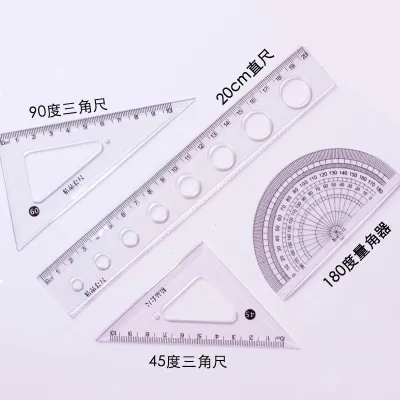 Thước kẻ - bộ thước kẻ eke - dụng cụ học tập học sinh văn phòng - Hokami store