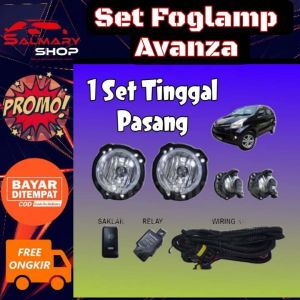 TINGGAL PASANG FOGLAMP LAMPU KABUT ALL NEW AVANZA / XENIA 2012-2020 MIKA KACA FOG LAMP