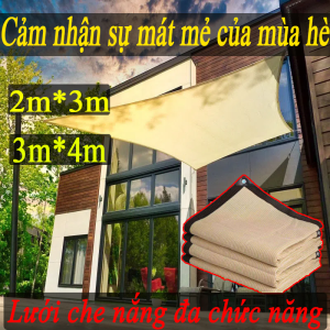lưới che nắng ngoài trời(Thời trang màu vàng thương hiệu vật liệu mới cho dù để che nắng 3m*4m/2m*3m)lưới che nắng mưa ngoài trời,lưới che nắng mưa ngoài trời