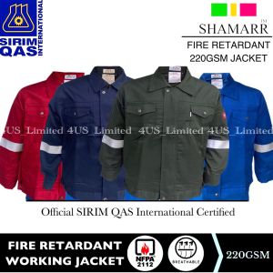 SHAMARR FIRE RETARDANT WORKING JACKET NFPA2112-PPE SAFETY WORKING JACKET (FR) (SIRIM)