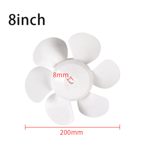 6/8/10/12inch Standard Exhaust Fan Blade 6 Blades Rubber Fan Blade Exhaust Fan Spare Parts