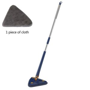 Extended Triangle Mop 360 Twist Squeeze Wringing XType Window Glass Toilet Bathrrom Floor Household Cleaning Ceiling Dusting