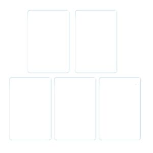 5 Pieces Video Game Screen for Protection Film for Miyoo Mini Game Consoles PET Films Clear Soft PET Screen Protector