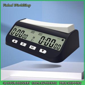 Vodool Digital Chess Timer with Basic Delay and Positive Time Features Game Timer Competition Game Stopwatch for Chess Game I-GO and Chinese Chess