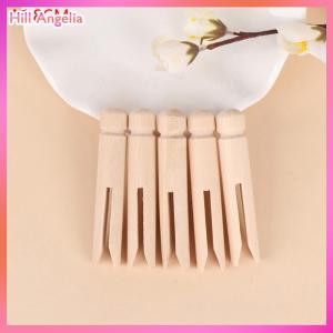 [Hill Angelia] 5pcs Wood dolly peg Traditional Dolly Style Wooden Clothes Pegs Pins Clips