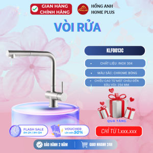 Vòi rửa bát Kluger Hope Series KLF0013C inox 304 kéo rút đa chế độ phun xoay 360 độ