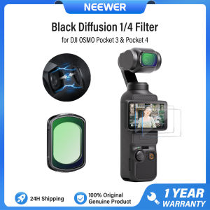 NEEWER Black Mist 1/4 Filter Magnetic Black Diffusion Filters for DJI Osmo Pocket 3 Pocket 4 Camera Lens Filter