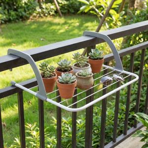 GEMMA Space Saving Foldable Clothes Hanger Non-Slip Collapsible Shoes Storage Rack Drying Organizer Windproof Hanging Storage Rack Balcony Use