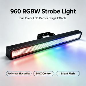 English Letter Effect RGB LED Long Strobe Pixel Wash Light DMX512 RDM Strobe Running Code for Stage Party Club Show