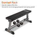 OneTwoFit Weightlifting Bench Dumbbell Stool Home Exercise Training Fitness Bench with Dumbbell Rack OT070. 