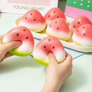 Watermelon Squishy Squeeze Toy- Kawaii Toy Novelty Funny Childrens Toys Gift Super Soft Slow Rising