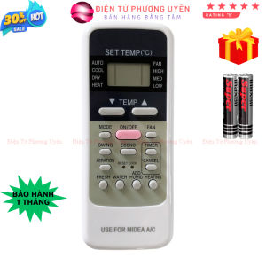 Điều khiển điều hoà Midea Mã 04 remote máy lạnh Midea - tặng kèm pin - Điện Tử Phương Uyên