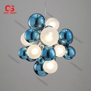Đèn Treo Trần Cụm Cầu Galaxy Tím Cá Tính