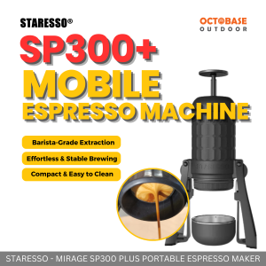 STARESSO - SP300+ MIRAGE PORTABLE MOBILE COFFEE ESPRESSO MAKER TRAVEL COFFEE POT FOR OUTDOOR INDOOR PICNIC