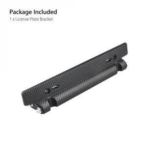 AUTOFun Carbon fiber license plate holder bracket car license plate holder repositioning device