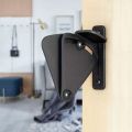 Barn Door Latch Lock Black Privacy Latch Lock for Sliding Door Work for Pocket Doors Garage and Shed Wood Glass Gates p008c. 