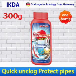 💦Drainage Clogged Remover(ORIGINAL) 500g baradong toilet bowl clog remover clogged pipe Dissolves Grease Hair Oil Organic Wastes and Food Residue(Powerful Clog Remover Pipe dredging agent Toilet Clog Remover for Pipes sink and drain cleaner)