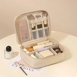 NEXTYOO Thickened Travel Makeup Bag Double-Layer Oxford Cloth Toiletry Bag Fashion Multifunctional Storage Bag