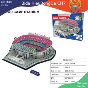 Mô hình sân vận động bóng đá Nou Camp Barca đồ chơi lắp ghép sân vận động bóng đá mô hình lego SVĐ Barcelona giấy 3D - Nghị Thể Thao Bóng Đá Bida