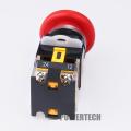 สวิตซ์ ปุ่มหยุดฉุกเฉิน  ปุ่มหยุดหัวเห็ด เปิดและปิด Emergency switch , ป้าย EMERGENCY STOP. 