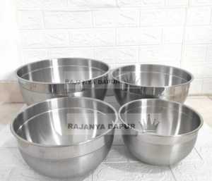Mixing bowl supra stainless - baskom adonan kue - baskom stainlesss steel supra - waskom adonan kue