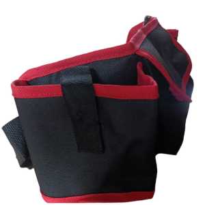 promo tas alat perkakas pertukangan pinggang pria mesin bagunan warna lis hijau dan lis merah tool bag fanny sabuk alat