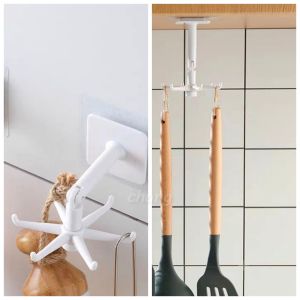 ที่แขวนติดผนัง 🔥พร้อมส่ง🔥ติดเพดานตะขอแขวนตะขอแปะผนังตะขอแขวนติดผนัง หมุนได้ 360 °(CH0609)📌โปรดอ่านรายละเอียดก่อนสั่งซื้อ