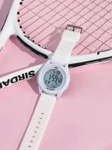 ZGO Sanrio Cinnamoroll Digital Watch Kids Girls 50M Waterproof Light Luminous Student Cute Gift 8591