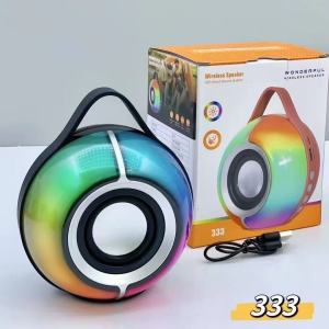 SY-333ลำโพงพกพาBluetoothเชื่อมต่อพร้อมกันได้สองตัวได้อย่างรวดเร็วเสียงเบสลึกเสียงใสเคลียร์