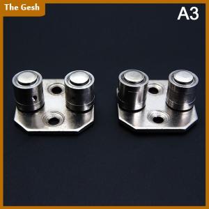 [The Gesh] 2Pcs Floor Mount Sliding Wooden Door Guide Roller Retainer Top