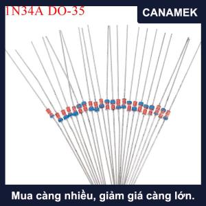 【CANAMEK】 20 cái 1n34a Làm-35 Germanium Detector Diode AM FM tinh thể đài phát thanh TV
