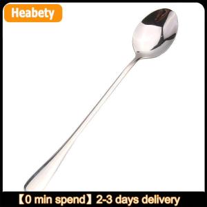 【2-3 ngày giao hàng】 Dài xử lý thép không gỉ muỗng cà phê kem tráng miệng trà Muỗng cho dã ngoại phụ kiện nhà bếp muỗng cà phê đậu