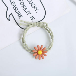 ELBER ACC204 Ikat Karet Rambut Fashion Wanita Bunga Daisy Casual Style Elastis Y1843