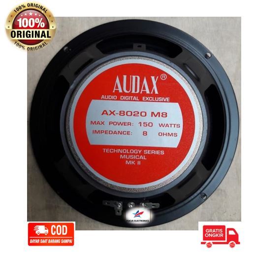 Speaker audax 8 store inch full range