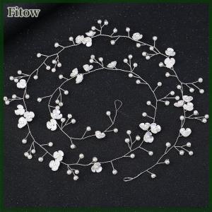 Fitow Headbands Wedding Hair Accessories Handmade Floral Rhinestone Hair Ornament For Bride Girls