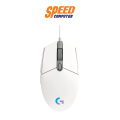 [รับฟรี แผ่นรองเมาส์]LOGITECH GAMING MOUSE G102 LIGHTSYNC WHITE By Speed Computer. 
