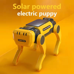 Robot Dog Science Experiment Kits Solar Powered Puppy for Kids DIY Educational Stem Toys Children Gifts