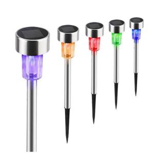 5PCS TOPAZ LED Outdoor Garden Light Solar Powered Landscape Yard Lawn Path Lamp Waterproof tube lights