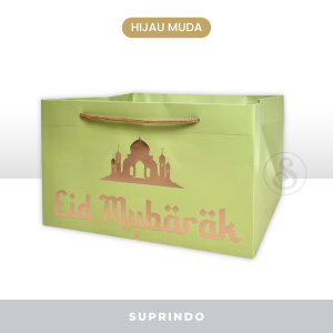 Paper Bag Foil Lebaran Eid Mubarak (L)