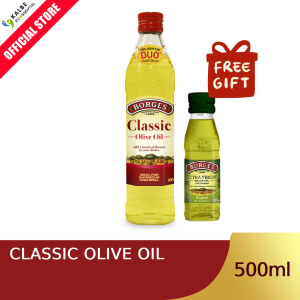 [FREE 125ml Extra Virgin Olive Oil] Borges Classic Premium Olive Oil 500ml