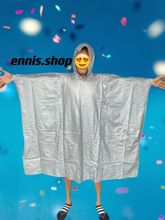 Titanium PONCHO Raincoat Motorcycle Bicycle Poncho Makapal