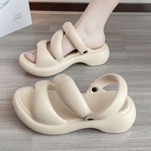 Sandal Selop Wanita Mini-So Korean Style Ringan Empuk Anti Slip Sendal Slide Cewek Kekinian Casual Terbaru Nyaman Sandal Selop