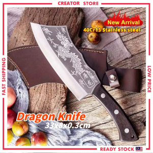 Japanese Knife Black Dragon Premium Blade Knife Butcher Knife Bone Chopping Stainless steel