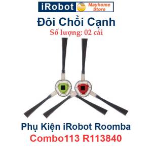 Phụ kiện Robot Hút Bụi iRobot Roomba Combo113 R113840. Chổi lăn bộ lọc hepa chổi cạnh khăn lau robot Roomba///