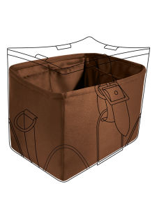 DGAZ Purse Organizer Fits for L V Noe Purse Silk Satin Insert Bag Portable Cosmetic Inside Bag Shaper